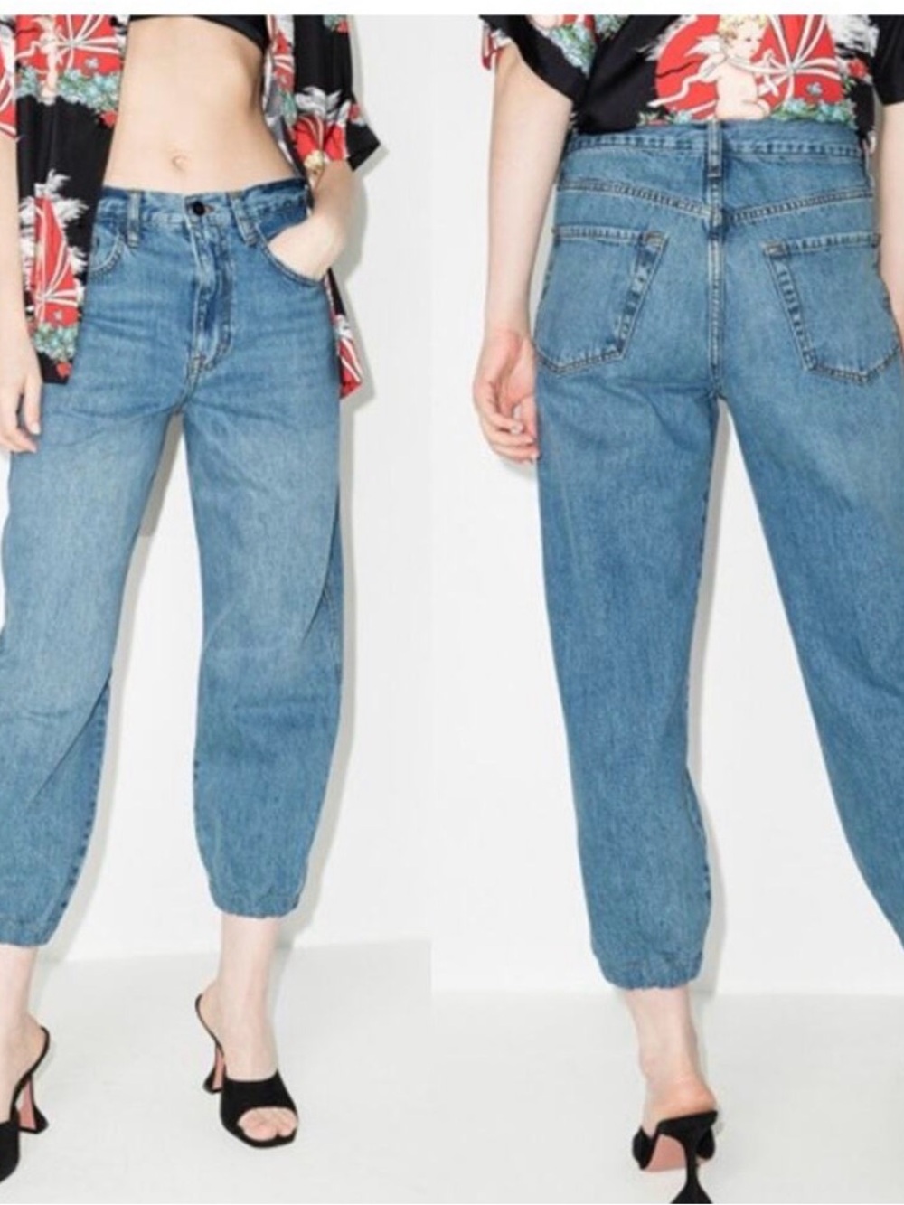 FRAME The Lounge cropped jeans in color Chill NWT
